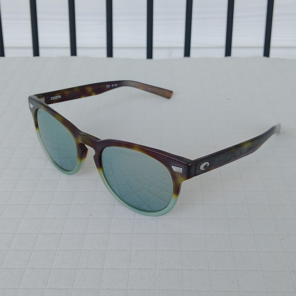 Costa Tortoise Sunglasses with Silver Mirror Lenses